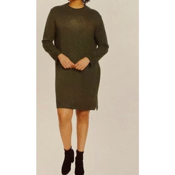 Womens Jessica Simpson Brown Knit Sweater Mini Dress Size Small - Picture 1 of 5